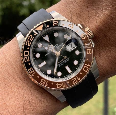 root beer rolex rubber strap